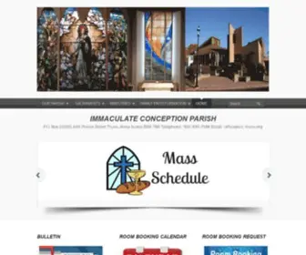 ICC-Truro.org(Immaculate Conception Parish) Screenshot