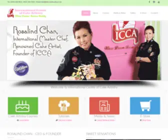 Iccacakedecor.com(International Centre of Cake Artistry (ICCA)) Screenshot