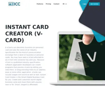 ICC.co(A vCard is an electronic business (or personal)) Screenshot