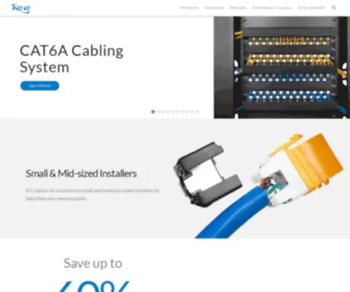 ICC.com(Structured cabling) Screenshot