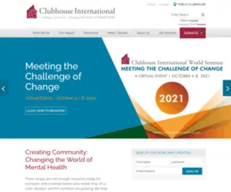 ICCD.org(Clubhouse International) Screenshot