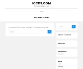 ICCDS.com(Just another Blog site) Screenshot