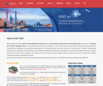 Iccet.org(ICCET 2022) Screenshot