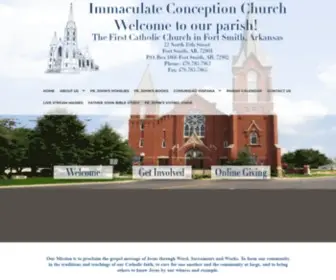 Icchurch.com(Immaculate Conception Church) Screenshot