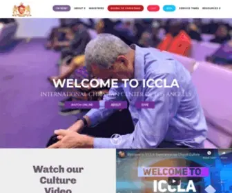 Iccla.com(International Christian Center) Screenshot