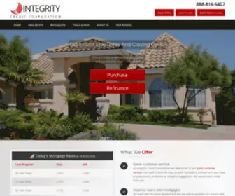 Icclending.com(Integrity Credit Corporation) Screenshot