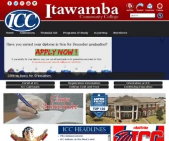 ICCMS.edu(Itawamba CC Online) Screenshot