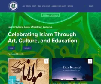 ICCNC.org(Islamic Cultural Center of Northern California) Screenshot