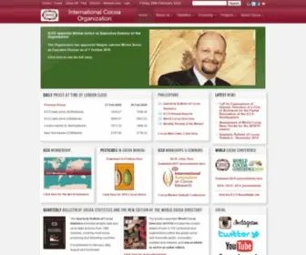 Icco.org(The international cocoa organization (icco)) Screenshot