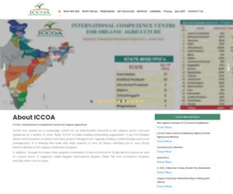 Iccoa.org(International Competence Centre for Organic Agriculture) Screenshot