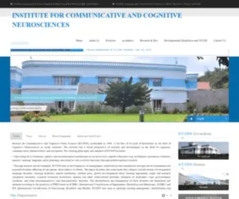 Iccons.co.in(Institute for Communicative and Cognitive Neuro Sciences [ICCONS]) Screenshot