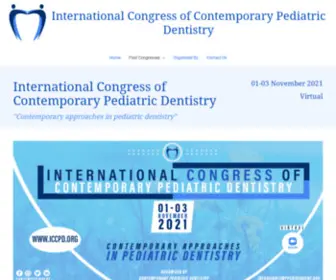 ICCPD.org(International Congress of Contemporary Pediatric Dentistry) Screenshot