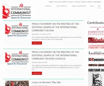 ICCR.gr(International Communist Review) Screenshot
