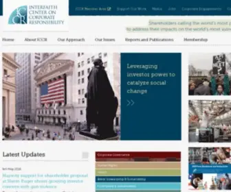ICCR.org(ICCR (Interfaith Center on Corporate Responsibility)) Screenshot
