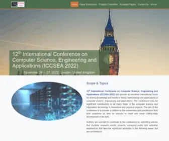 Iccsea2022.org(Engineering and Applications (ICCSEA 2022)) Screenshot
