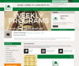 ICCT.org(Islamic Center of Connecticut) Screenshot