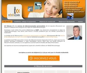 Icctelecom.ca(Équipement réseau informatique Abitibi) Screenshot