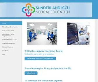 Iccueducation.org.uk(Sunderland ICCU Medical Education) Screenshot