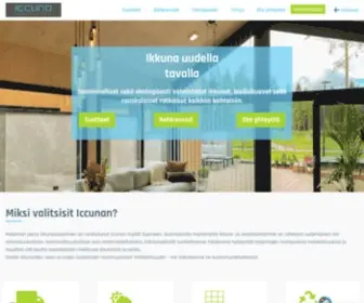 Iccuna.fi(Liukuovet, ranskalaiset ratkaisut, lasiväliseinät, DK-ikkunat) Screenshot