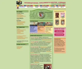 ICDlbooks.org(International Children's Digital Library) Screenshot