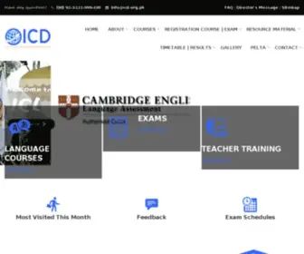 ICD.org.pk(Institute of Career Development (ICD)) Screenshot