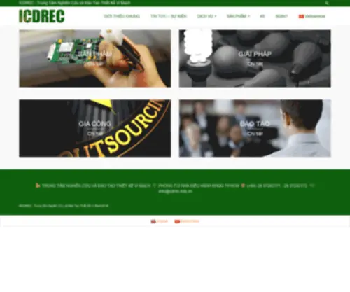 ICDrec.edu.vn(ICDREC website) Screenshot