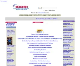 ICDri.org(ICDRI Home) Screenshot