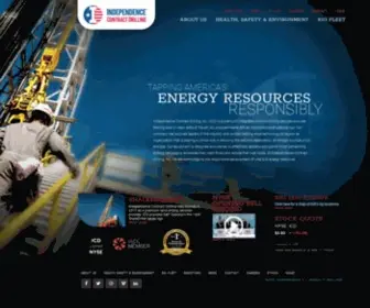 ICDrilling.com(Independence Contract Drilling) Screenshot