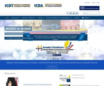 ICDT.co(Instituto Colombiano de Derecho Tributario) Screenshot