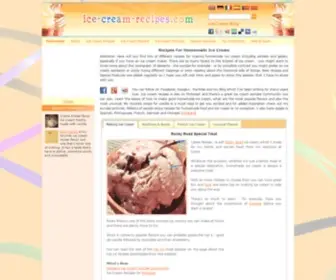 Ice-Cream-Recipes.com(Recipes For Homemade Ice Cream Making) Screenshot