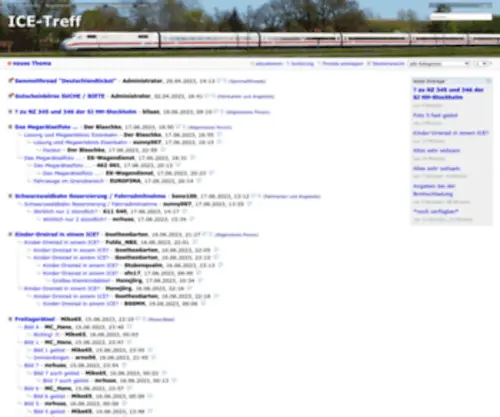 Ice-Fanforum.de(ICE-Treff) Screenshot