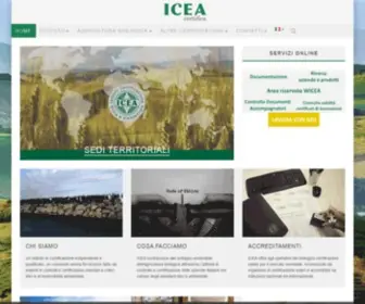 Icea.bio(Istituto per la Certificazione Etica e Ambientale) Screenshot