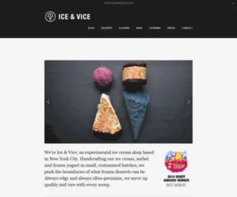 Iceandvice.com(Ice & Vice) Screenshot