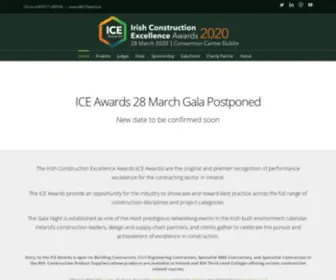 Iceawards.ie(Tel: 00353 1 2806030. Entry to ICE Awards) Screenshot
