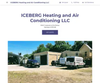 Icebergair.net(ICEBERG Heating and Air Conditioning LLC) Screenshot