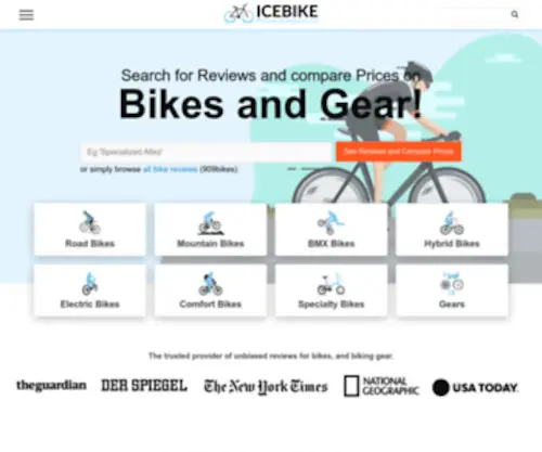 Icebike.org(A love of bikes and all kinds of cycling) Screenshot
