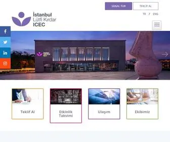 Icec.org(İstanbul Lütfi Kırdar Kongre ve Sergi Sarayı) Screenshot