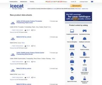 Icecat.at(Open feed with product information) Screenshot