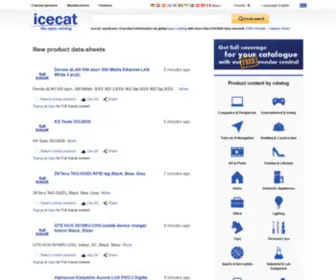 Icecat.cn(Open feed with product information) Screenshot