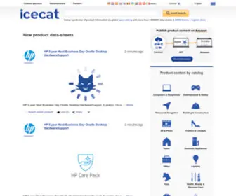Icecat.us(Open feed with product information) Screenshot