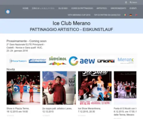 Iceclubmerano.com(Eiskunstlauf und Eislaufkurse) Screenshot