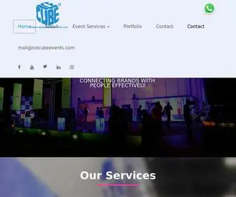 Icecubeevents.com(Best Event Management Company in Kochi) Screenshot