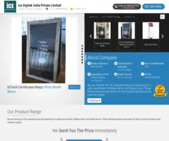 Icedigitekindia.com(Ice Digitek India Private Limited) Screenshot