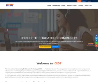 Icedt.org(International Community for Education Technology) Screenshot