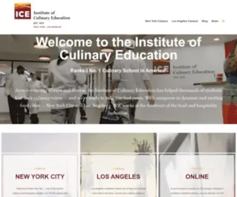 Ice.edu(The Institute of Culinary Education (ICE)) Screenshot