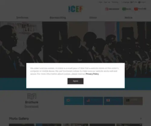 Icef.or.kr(국제기후환경산업전) Screenshot