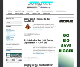 Icefishingdeals.com(Your Fishing Equipment Hot Spot) Screenshot