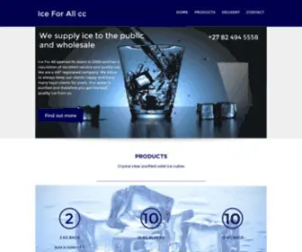 Iceforall.co.za(Ice For All) Screenshot