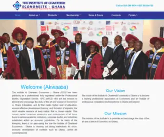 Iceghana.org(Ghana (ICEG)) Screenshot