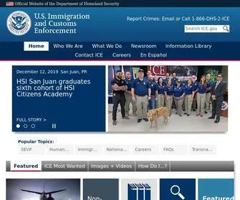 Ice.gov(U.S) Screenshot